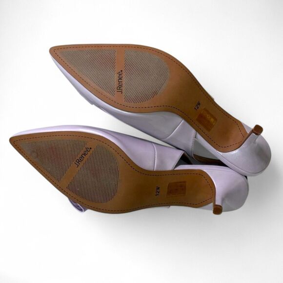 J.RENEE  Devika Lilac Patent Slingback Pump with Bow, NEW! Size 12 M - Picture 14 of 14